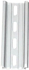 BMS Aluminum 35mm Slotted DIN Rail Section - 4"