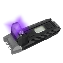 Nitecore Thumb Leo 45 Lumen Clip on Rechargeable Flashlight, UV & Red and Blue